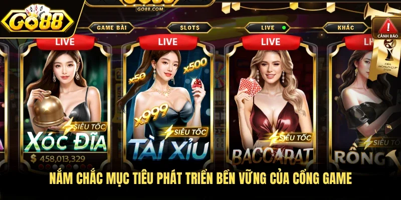 Nắm chắc mục tiêu phát triển bền vững của cổng game